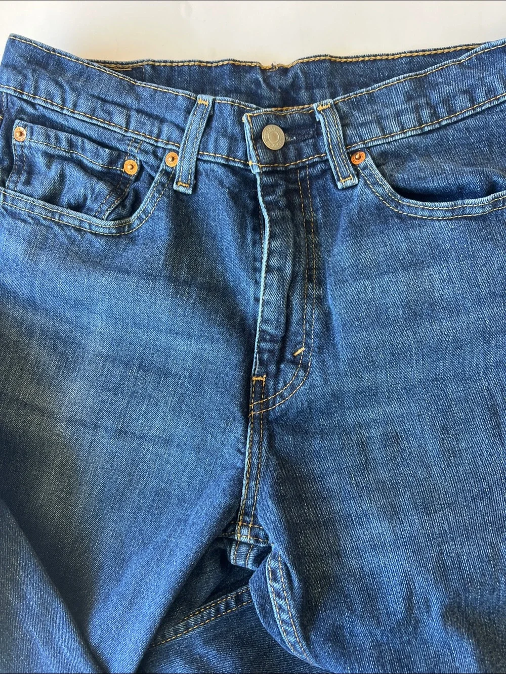 Levi's Indigo Blue Straight-Leg Denim Jeans